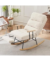 Streamdale Furniture Modern Gliding Rocking Chair with Adjustable Back Angle