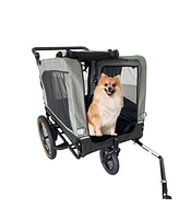 Streamdale Furniture Outdoor Heavy Duty Foldable Utility Pet Stroller Dog Carriers Bicycle Trailer