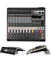 5 Core Audio Mixer 24 Channel Dj Sound Board w Bluetooth Usb Pc Recording Pa Analog Mixing Interface