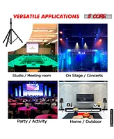 5 Core Speaker Stand Pair Tripod Floor Adjustable Up to 48 Inch Dj Studio Monitor Stands Pole Mount