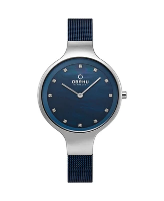 Obaku Women's Classic Blue Dial Watch - V173LXCLML