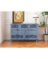 7 Drawer Cabinet, American Furniture, Suitable For Bedroom, Living Room, Study