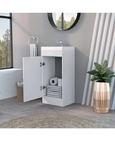 Fm Furniture Madrid Bathroom Vanity in melamine with 1 door