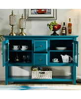Streamdale Furniture Modern 52" Sideboard with Adjustable Shelves & 2 Doors