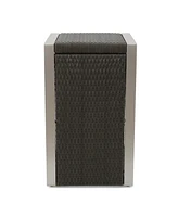 Sleek Aluminum C-Shape Side Table for Modern Outdoor Spaces