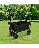 Streamdale Furniture Rugged Folding Wagon Effortless Off-Road Transportation, Heavy-Duty Storage