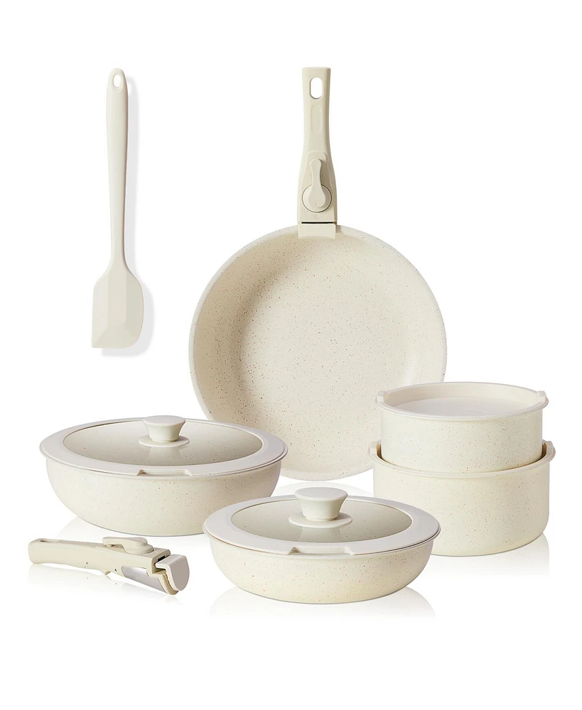 Streamdale Furniture Granite Cookware Set Non-Stick, Stackable, Dishwasher-Safe