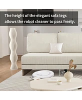 114" L-Shaped Sofa with Storage, Usb Ports, and Reversible Chaise