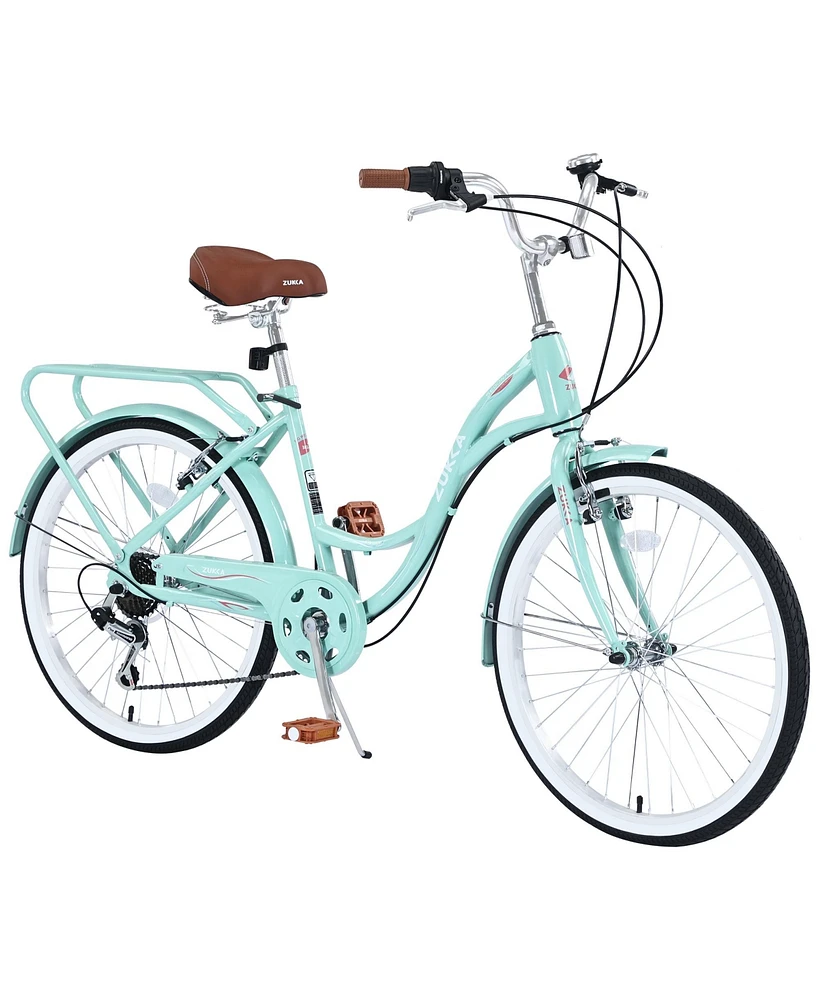 Simplie Fun 7-Speed Steel Frame Ladies Bike