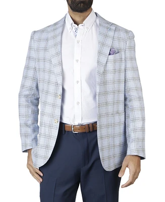 Tailorbyrd Men's Textured Plaid Sport Coat