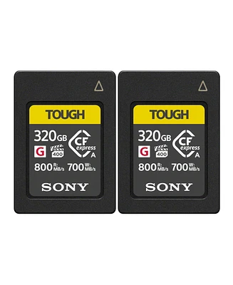 Sony CFexpress 320GB Type A Memory Card with 800MB/s and 700MB/s Speed (2-Pack)