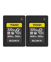 Sony CFexpress 320GB Type A Memory Card with 800MB/s and 700MB/s Speed (2-Pack)