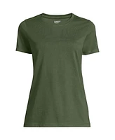 Lands' End Women's Plus Relaxed Supima Cotton Crew Neck T-Shirt