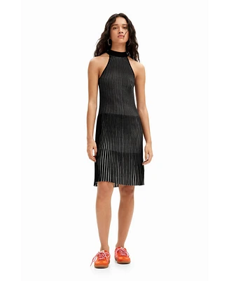 Desigual Women's Short ribbed dress