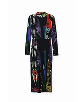 Desigual Women's M. Christian Lacroix arty midi dress