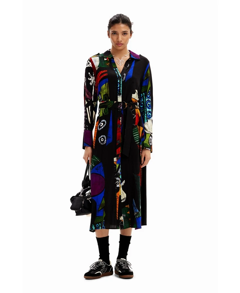 Desigual Women's M. Christian Lacroix midi shirt dress