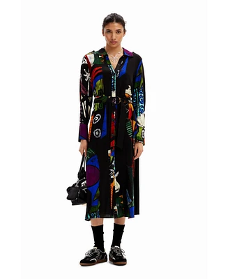 Desigual Women's M. Christian Lacroix midi shirt dress