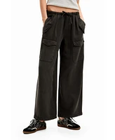 Desigual Women's Wide-leg cargo trousers