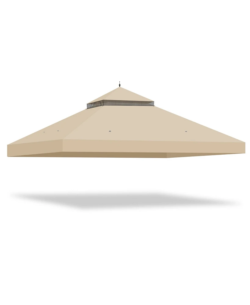 Yescom Canopy Top Replacement UV30+ Cover for 2-Tier 10x12 Ft Gazebo Patio