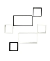 Slickblue 15" Modern Wall Art Decor Floating Shelves (Set of 6)