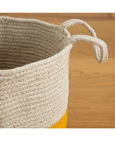 Slickblue Handmade Natural Cotton Woven Basket