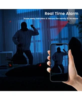 Eco4Life Smart Wi-Fi 2K/4MP Ptz Light Bulb Security Camera