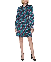 Karl Lagerfeld Paris Women's Belted Shirtdress