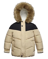 Rokka&Rolla Toddler Boys Fleece Lined Puffer Jacket Coat 2T-5T