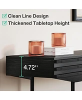 Tribesigns 55 Inches Console Table for Entryway, Narrow Sofa Table Behind The Couch for Living Room, Black Hallway Foyer Table for Entryway Entrance