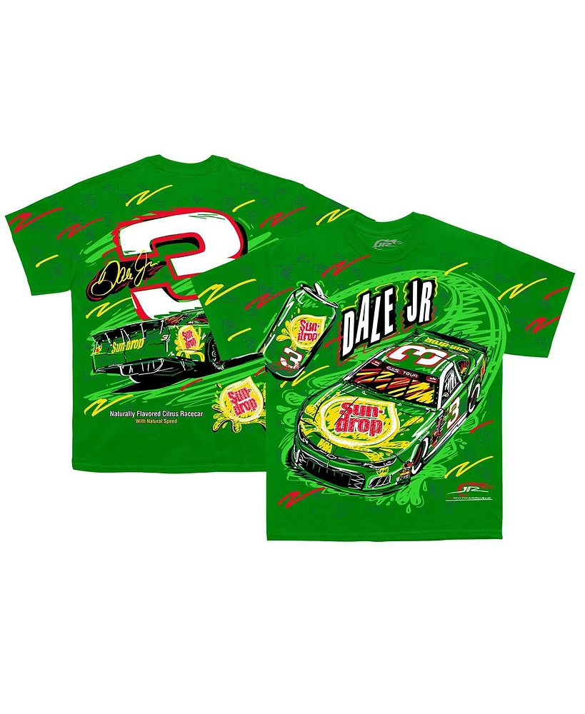 Jr Motorsports Team Apparel Men's Green Dale Earnhardt Jr. Sun Drop Total Print T-Shirt