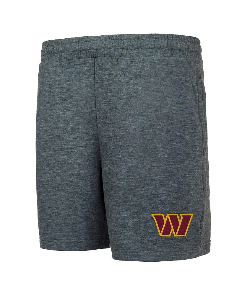 Concepts Sport Men's Charcoal Washington Commanders Powerplay Tri-Blend Fleece Shorts