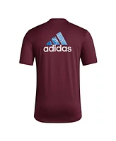 Adidas Men's Burgundy Colorado Rapids Local Pop Aeroready T-Shirt