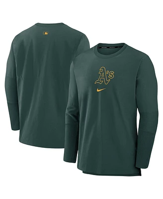 Nike Men's Green Oakland Athletics Authentic Collection Player Performance Pullover Sweatshirt