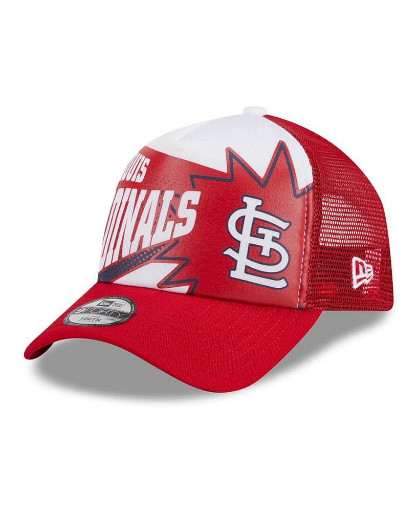 New Era Big Boys and Girls Red St. Louis Cardinals Boom 9FORTY Adjustable Hat