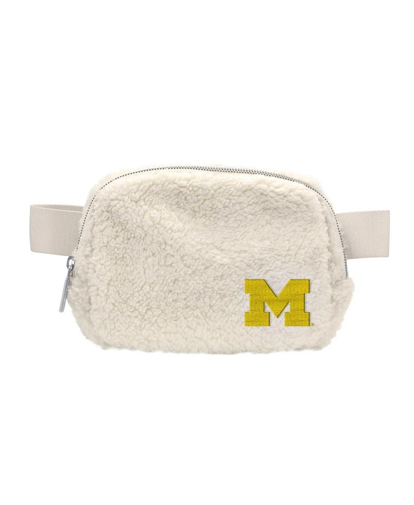 Logo Brands Michigan Wolverines Sherpa Fanny Pack