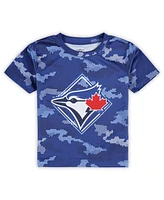 Outerstuff Toddler Royal Toronto Blue Jays Field Ball T-Shirt Shorts Set