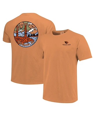 Image One Men's and Women's Orange Oregon State Beavers Scenic Comfort Colors T-Shirt