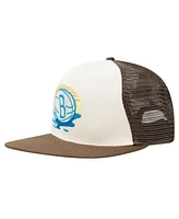 Pro Standard Men's Cream/Brown Brooklyn Nets Glint Sunset Snapback Hat