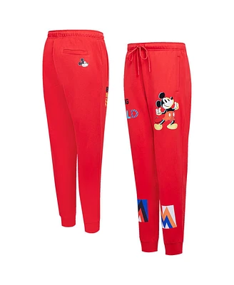 Freeze Max Women's Red Mickey Mouse Bold Expression Fleece Jogger