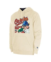 New Era Men's Cream Baltimore Orioles Big League Chew Pullover Hoodie