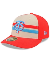 New Era Men's Tan/Coral Minnesota Twins 2024 Mlb All-Star Game Low Profile 59FIFTY Fitted Hat