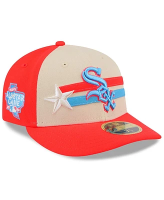 New Era Men's Tan/Coral Chicago White Sox 2024 Mlb All-Star Game Low Profile 59FIFTY Fitted Hat