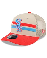 New Era Men's Tan/Coral Chicago White Sox 2024 Mlb All-Star Game Meshback Low Profile 9FIFTY Snapback Hat