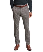 Paisley & Gray Men's Downing Slim-Fit Stretch Check Suit Pants