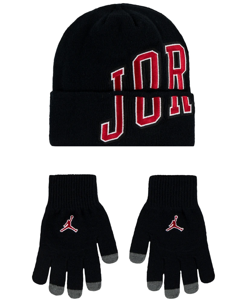 Jordan Big Kids Varsity Beanie Set