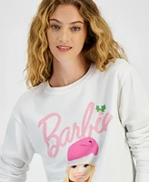 Love Tribe Juniors' Barbie Santa Graphic Sweatshirt