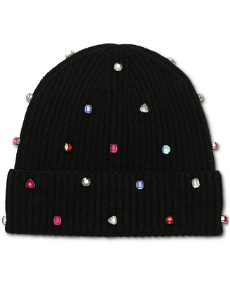 Kate Spade New York Women's Embellished Ribbed Beanie