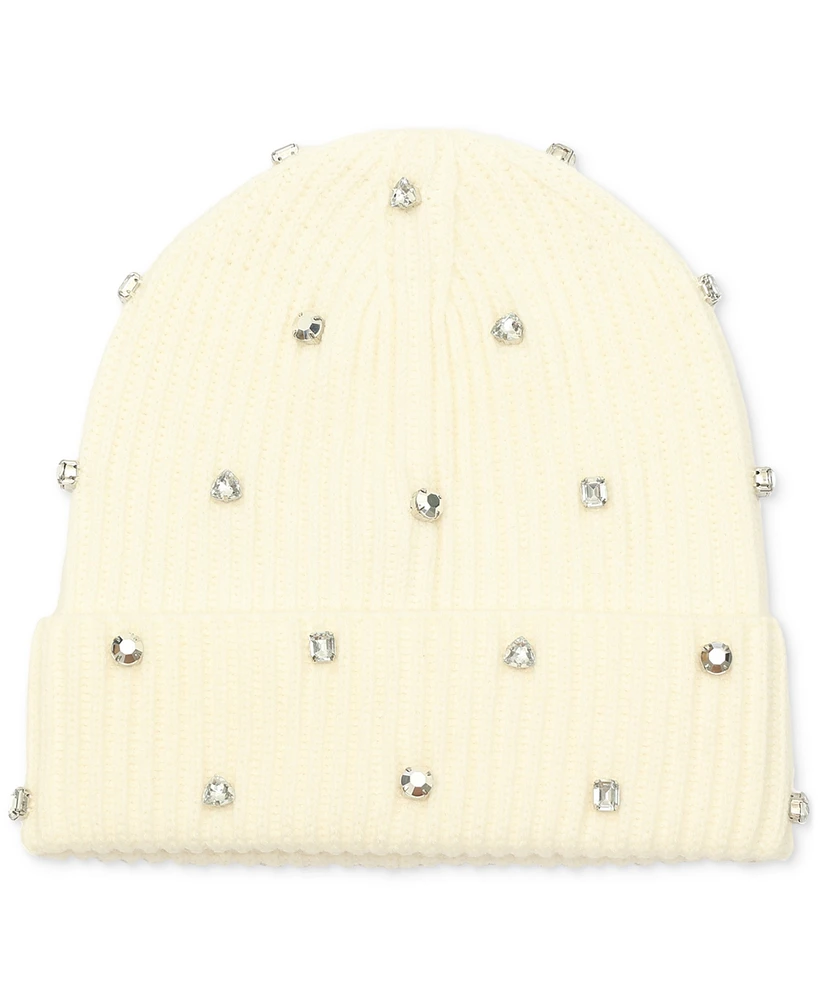Kate Spade New York Women's Embellished Ribbed Beanie