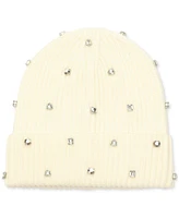 Kate Spade New York Women's Embellished Ribbed Beanie