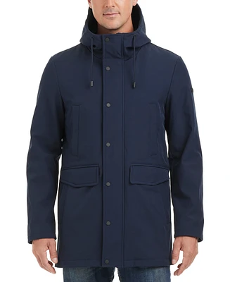 Vince Camuto Men's Softshell Rain Coat with a Hood